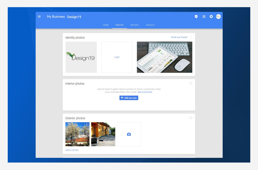 Google segments photo types: identity, interior, exterior or products