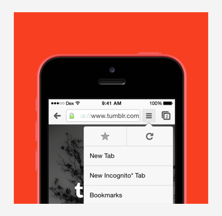 Hamburger menu on iOS