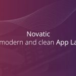 Novatic - new modern and clean App landing page