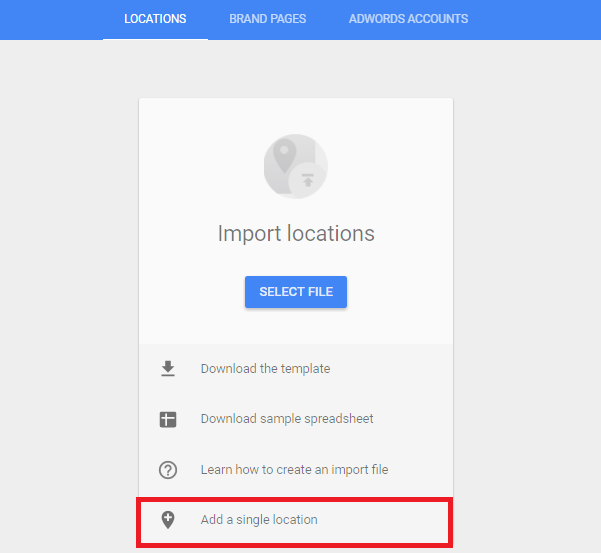 How to add less then 10 locations in Google My Business