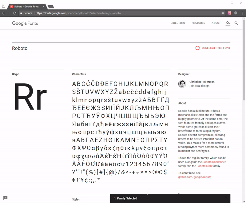 Add Google Fonts in CSS with font-face